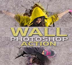 极品PS动作－穿越城墙：Wall Photoshop Action